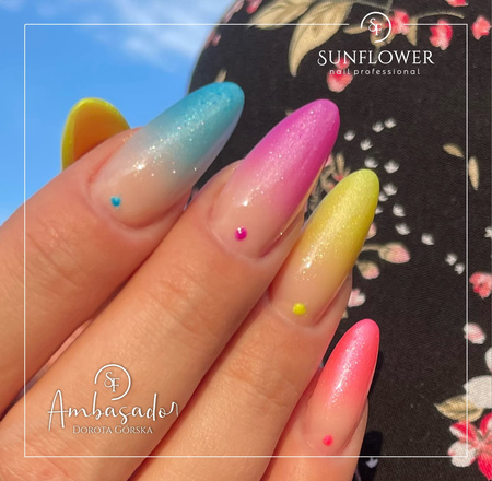 Neon Ombre Paint No Wipe – Neon Blue 3g Żel do zdobień